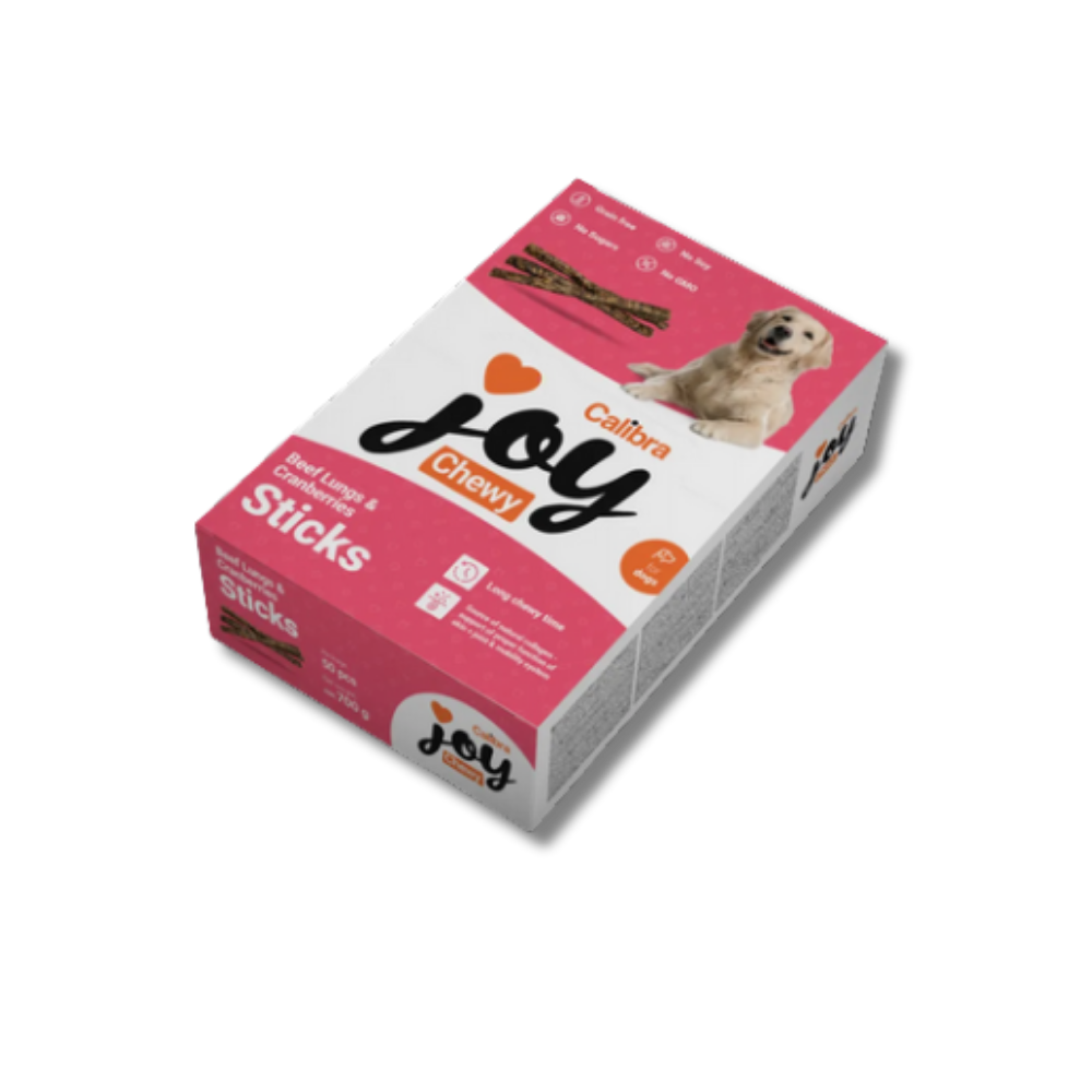 Calibra Joy Dog Chewy  Sticks  Beef Lungs&Cranberries700g