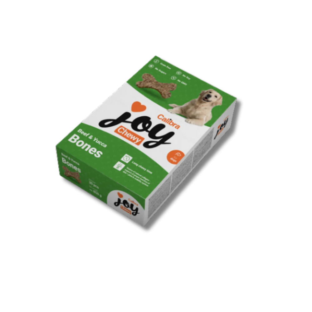 Calibra Joy Dog Chewy Bones Beef & Yucca 850g
